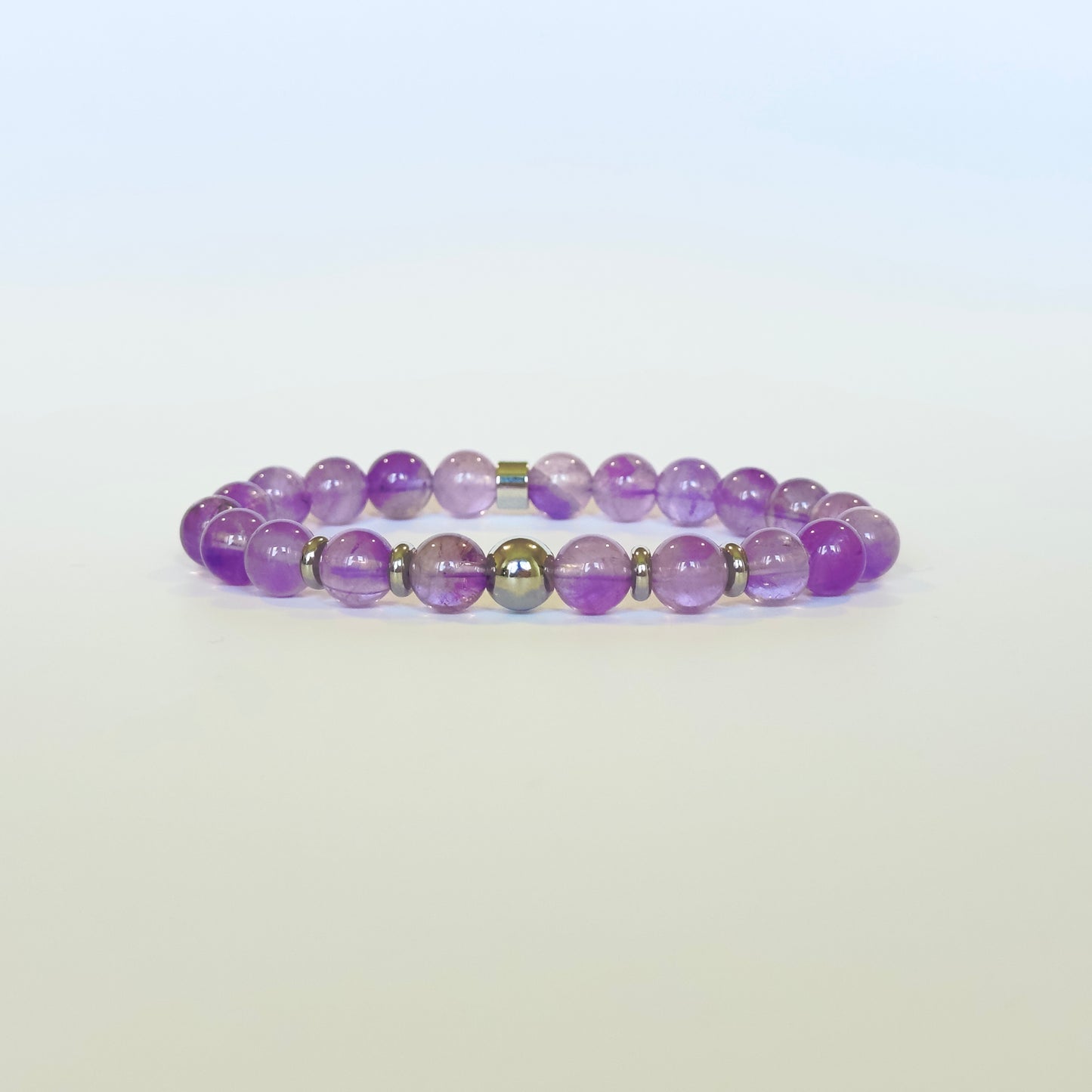 Natural Lavender Amethyst Bracelet For Her: Embrace Tranquillity & Balance