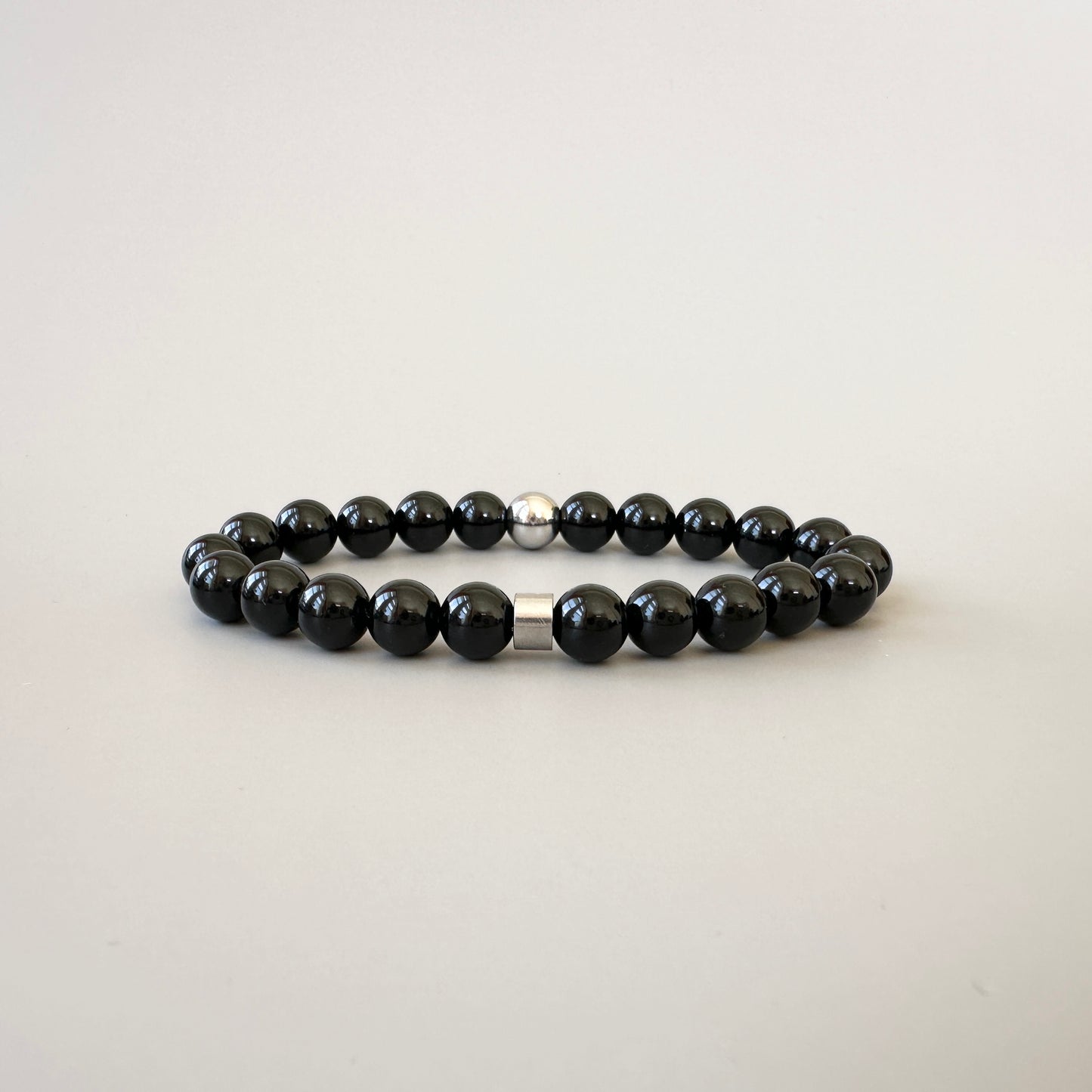 Elegant Natural Black Onyx Bracelets for couples, perfect for celebrating unity, transformation, and protection.