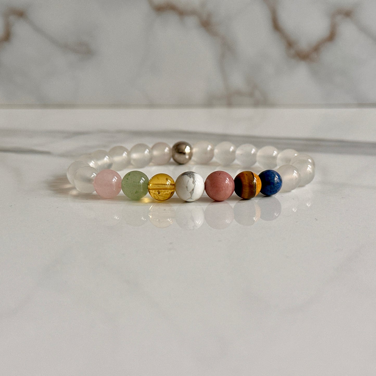 Libra crystal bracelet gift for September birthdays
