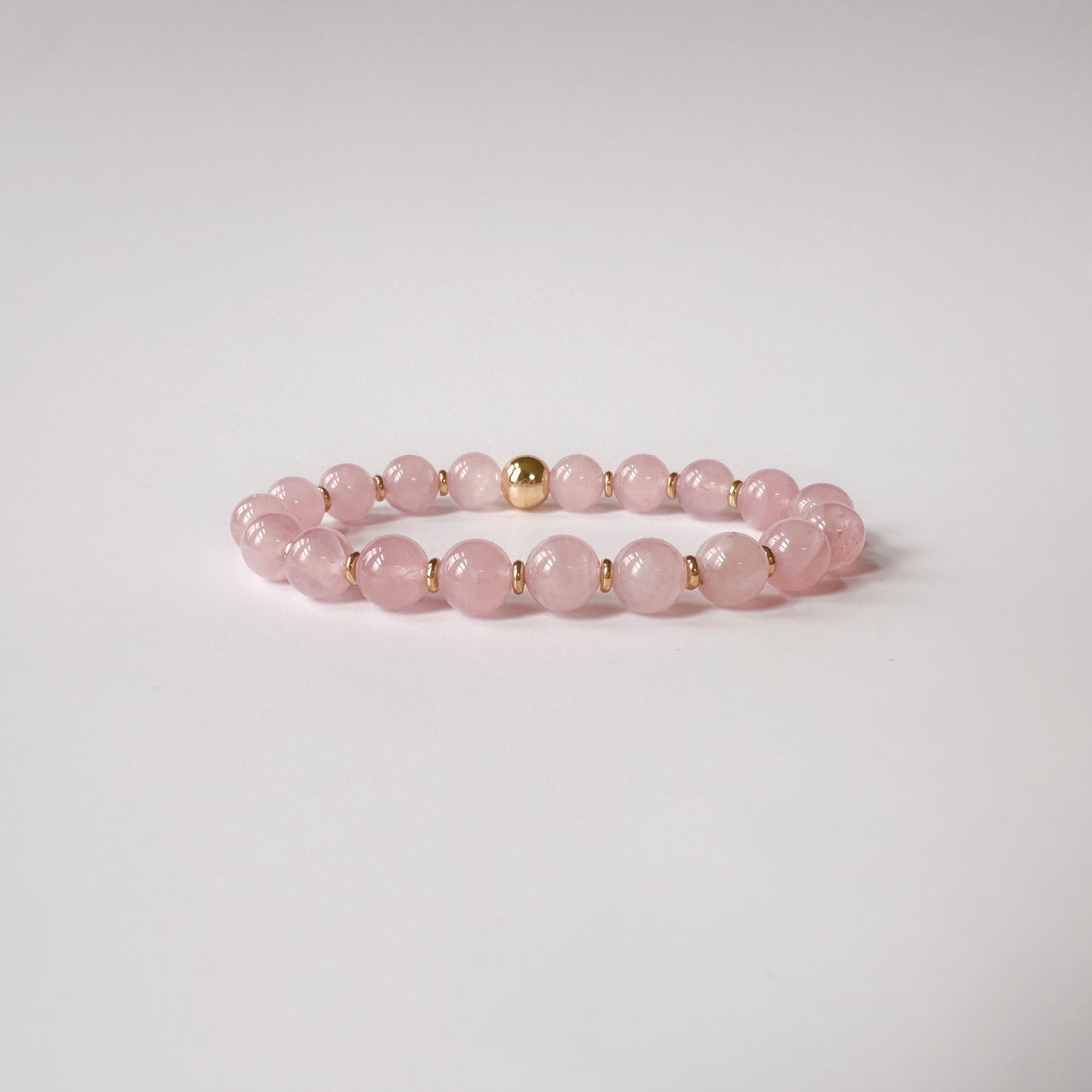 Luxury Natural Rose Quartz Bracelet with premium gemstones, symbolizing love, harmony, and emotional healing.