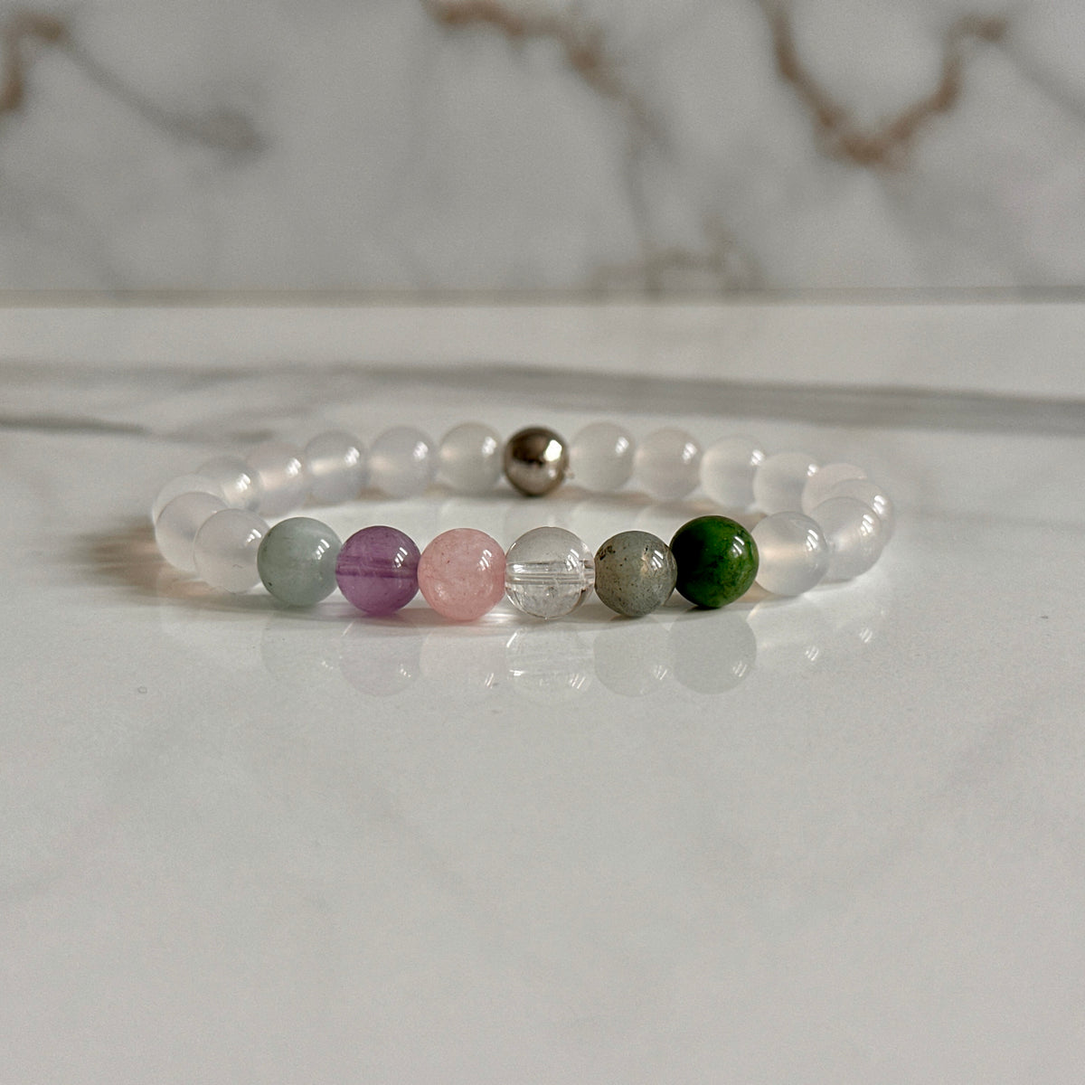 Pisces crystal bracelet gift for February birthdays