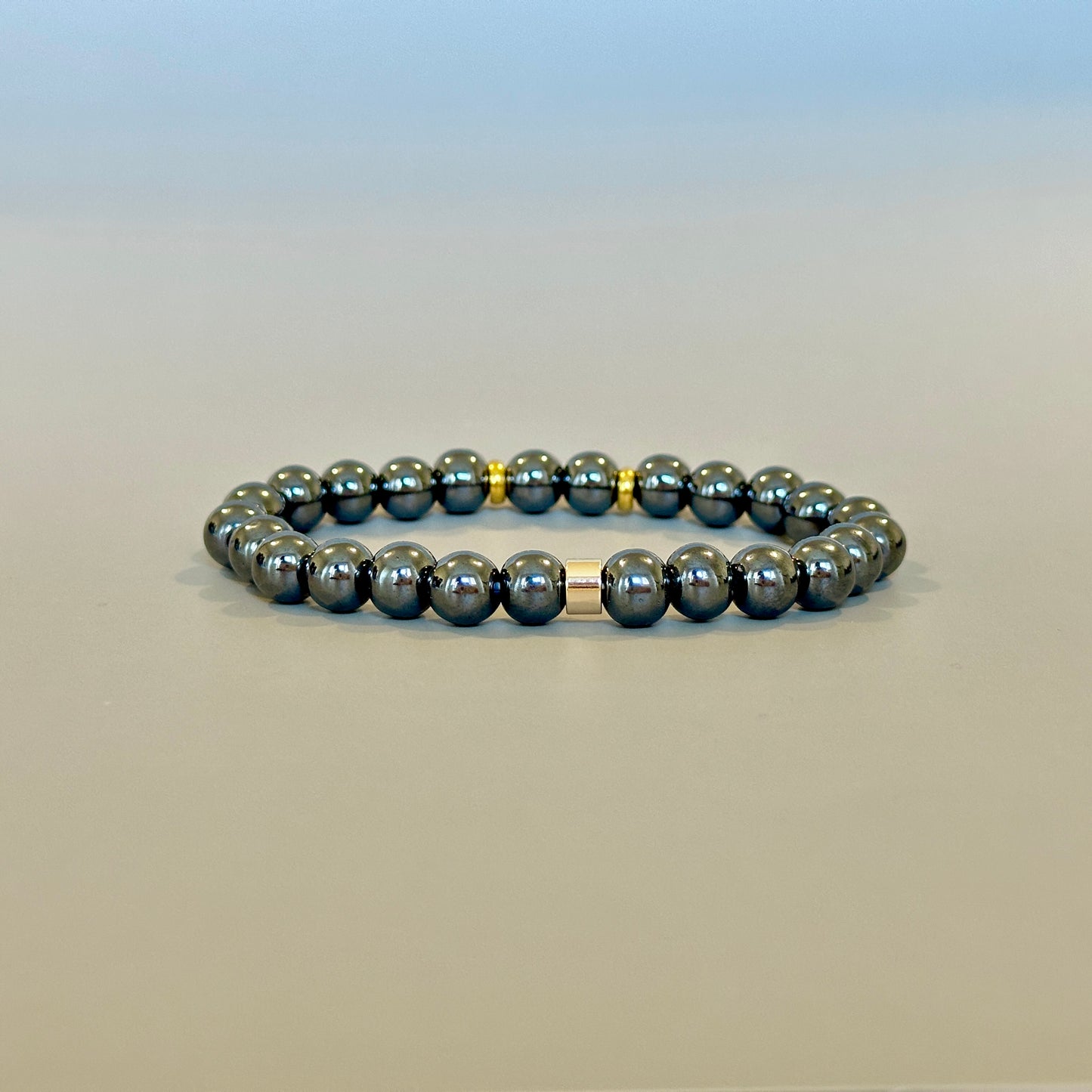 Natural Hematite Bracelet for Him: Embrace Focus and Protection