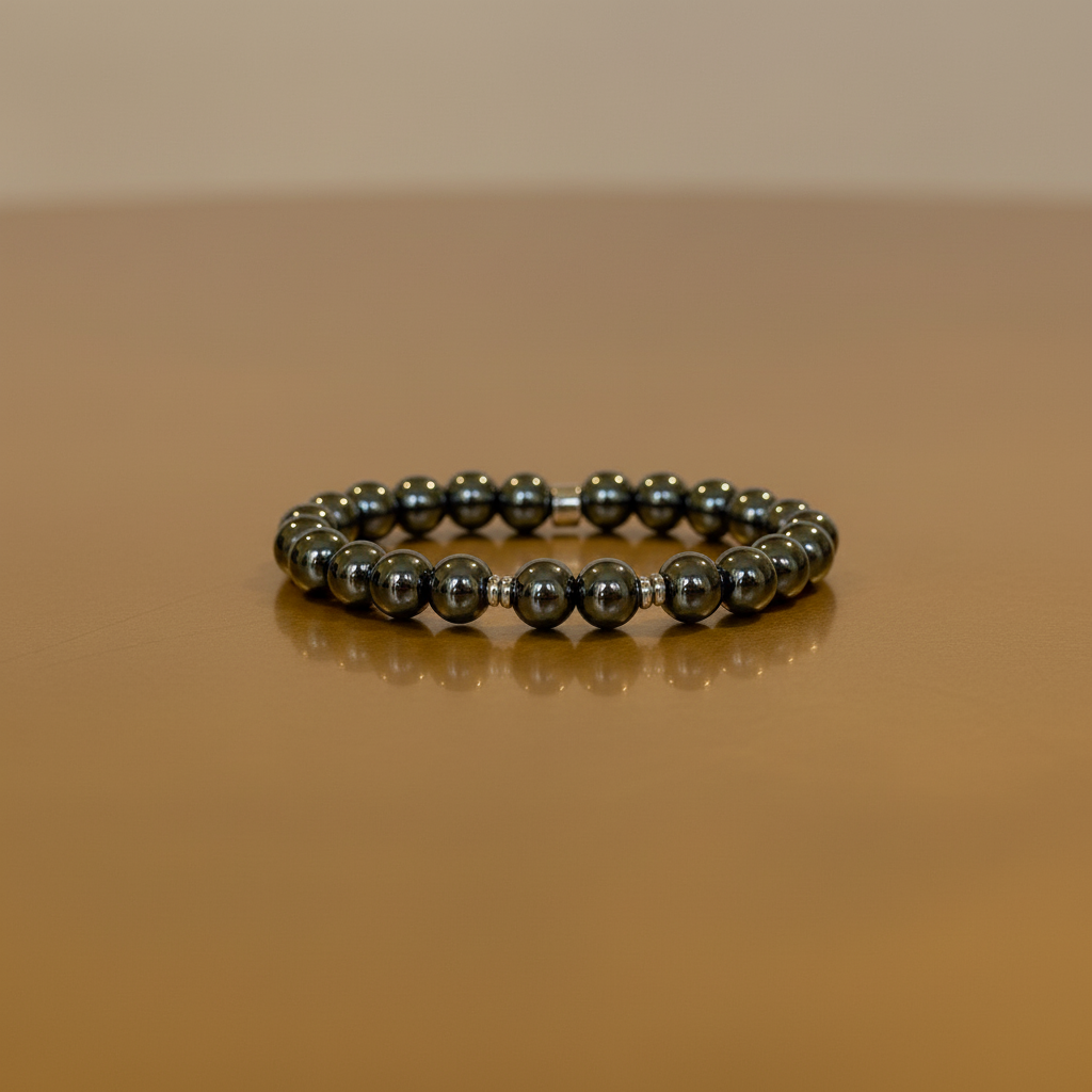 Natural Hematite Bracelet for Her: Embrace Focus & Protection