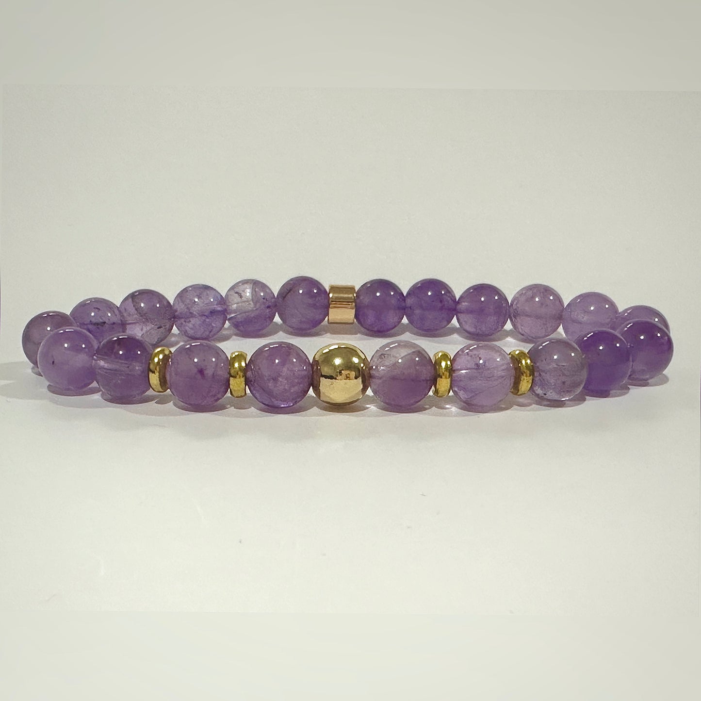 Natural  Lavender Amethyst Bracelet For Her: Embrace Tranquillity & Balance