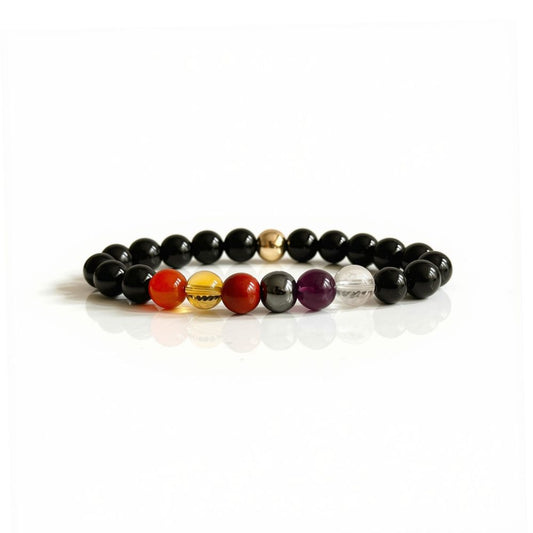 Close up of Aries birthstone bracelet