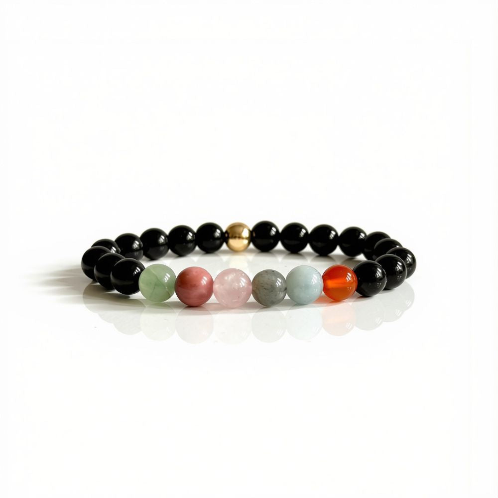Cancer crystal bracelet gift for June birthdays