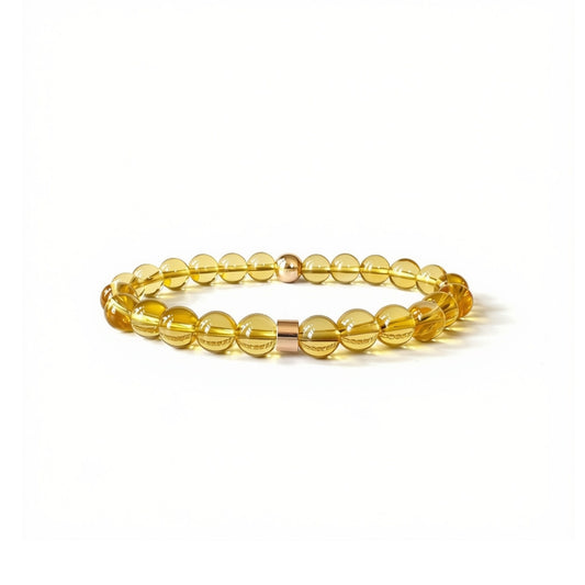 Natural Citrine Gemstone Bracelet for Him