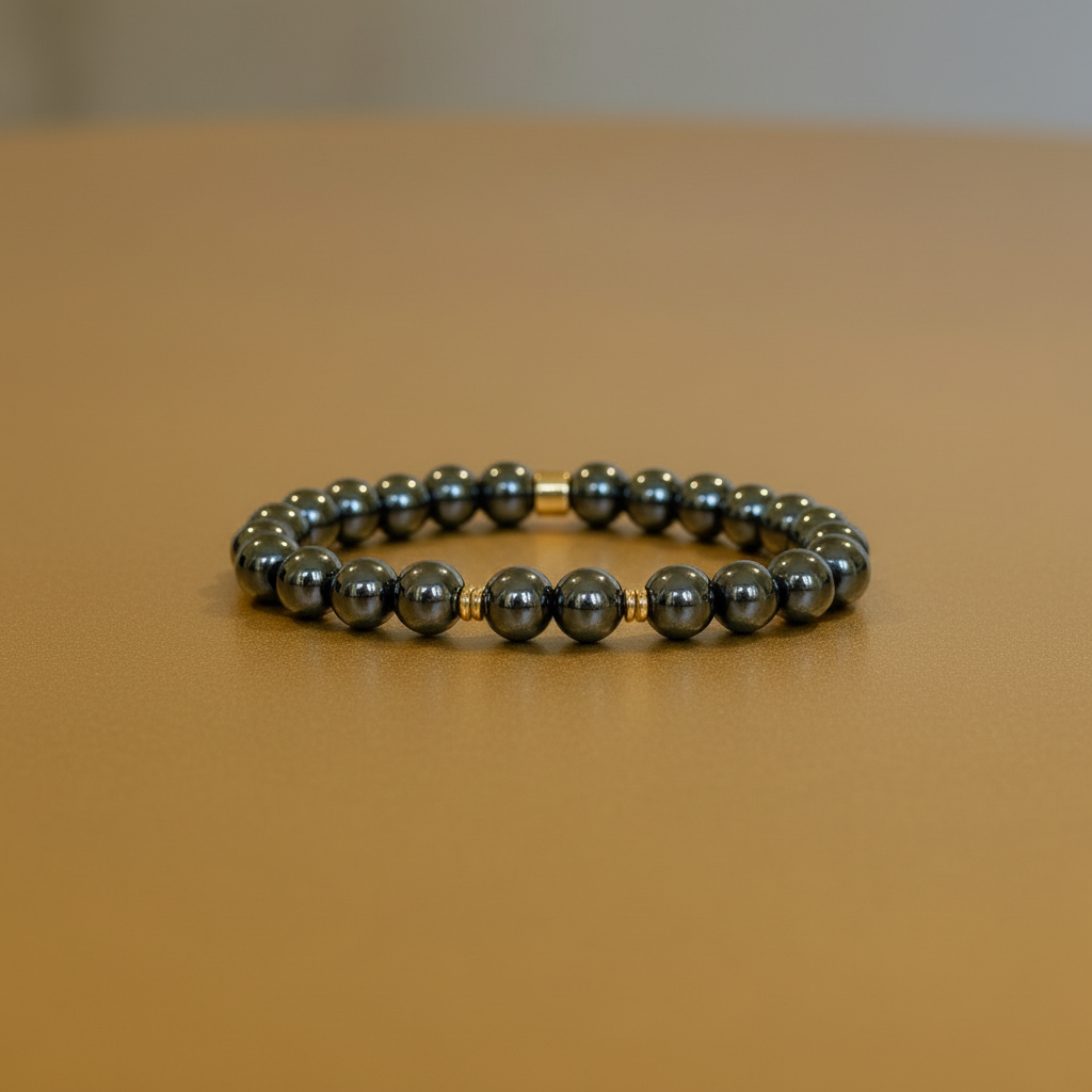 Natural Hematite Bracelet for Her: Embrace Focus & Protection