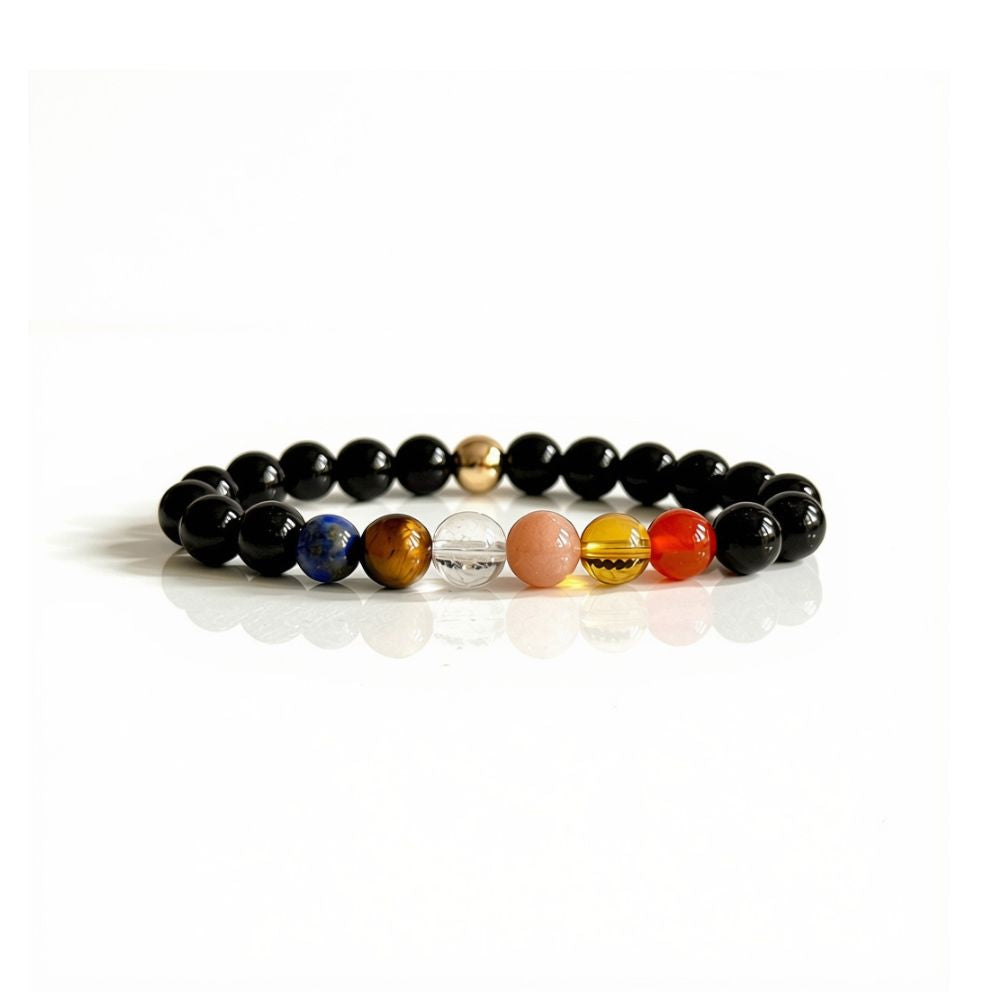 Close up of Leo birthstone bracelet
