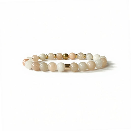 Natural Pink Aventurine bracelet for women with pink gemstone beads