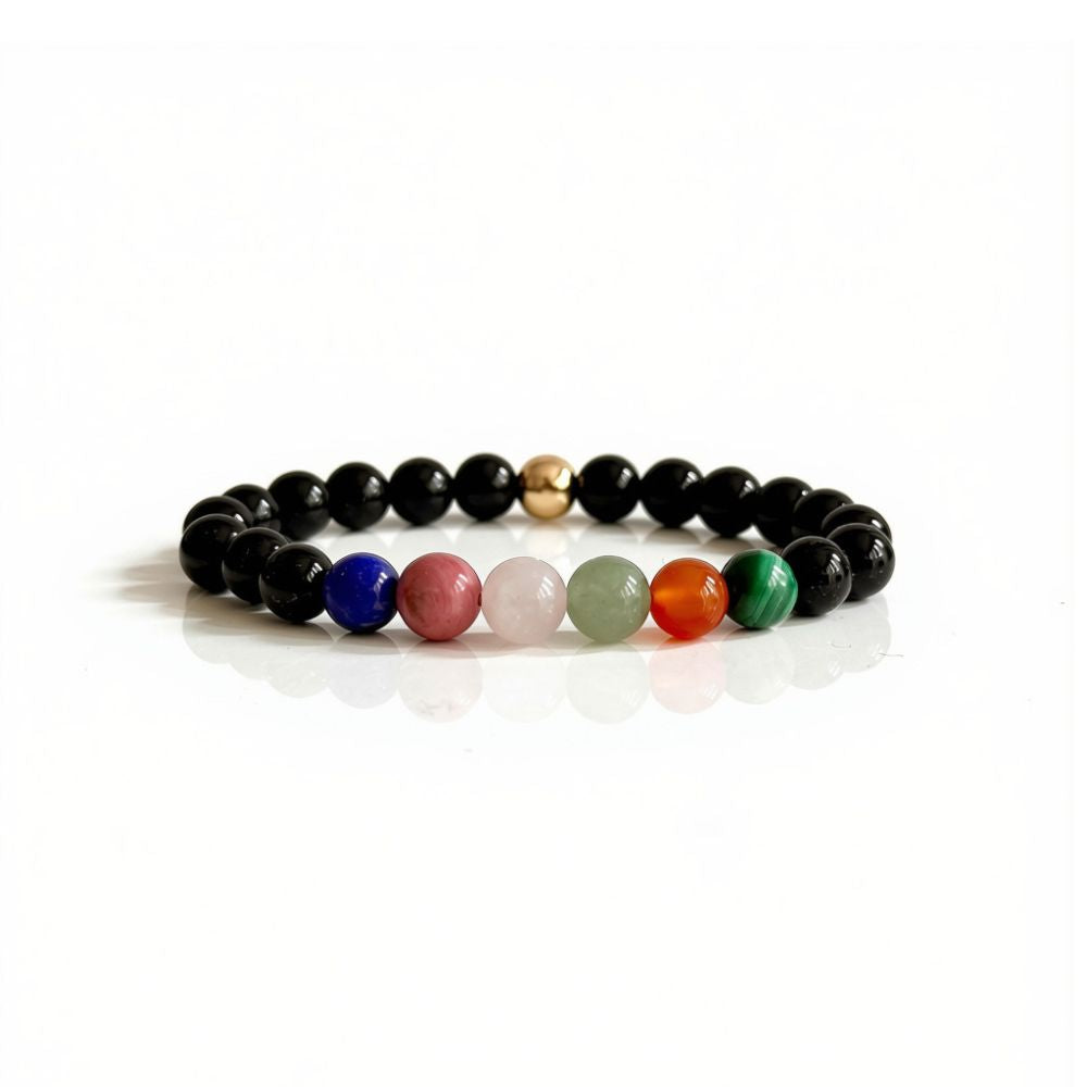 Close up of Taurus birthstone bracelet