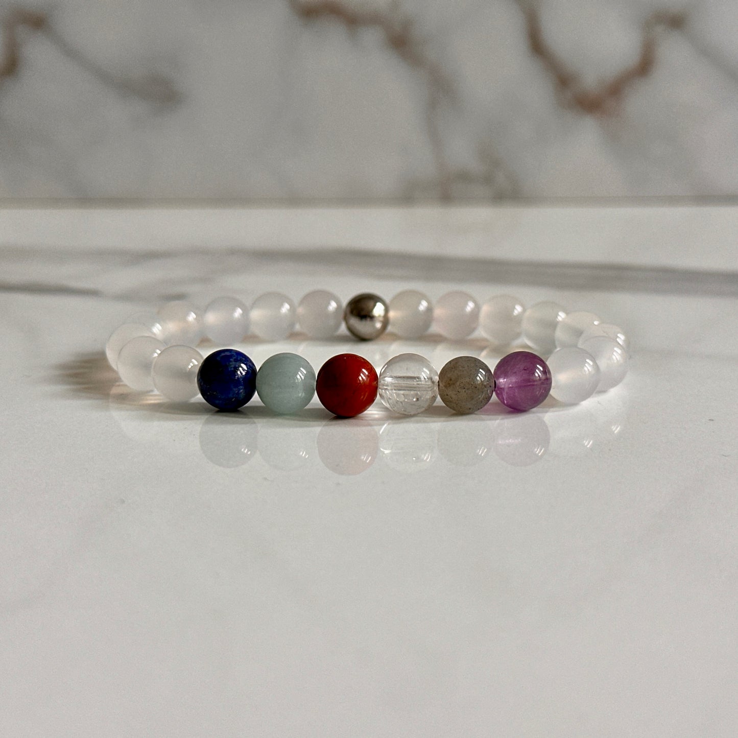 Aquarius crystal bracelet for January and February birthdays