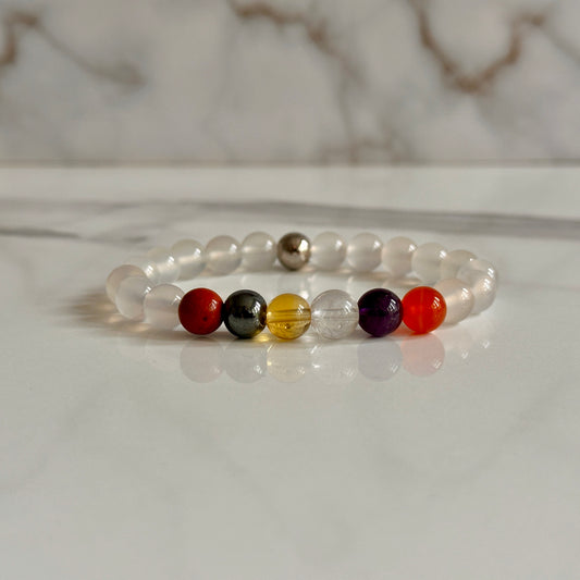 Aries crystal bracelet gift for March birthdays