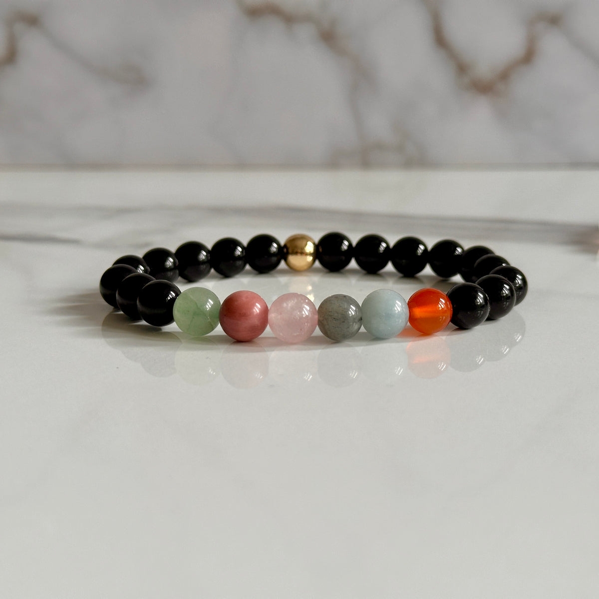Cancer crystal bracelet gift for June birthdays