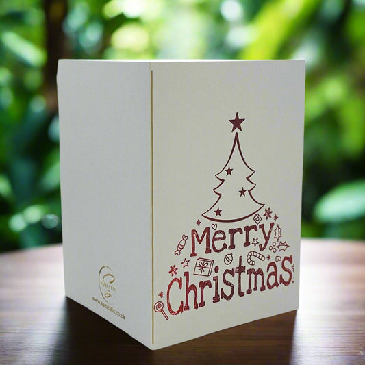 Christmas Card Model B with a charming festive design, perfect for spreading holiday cheer and warm wishes.