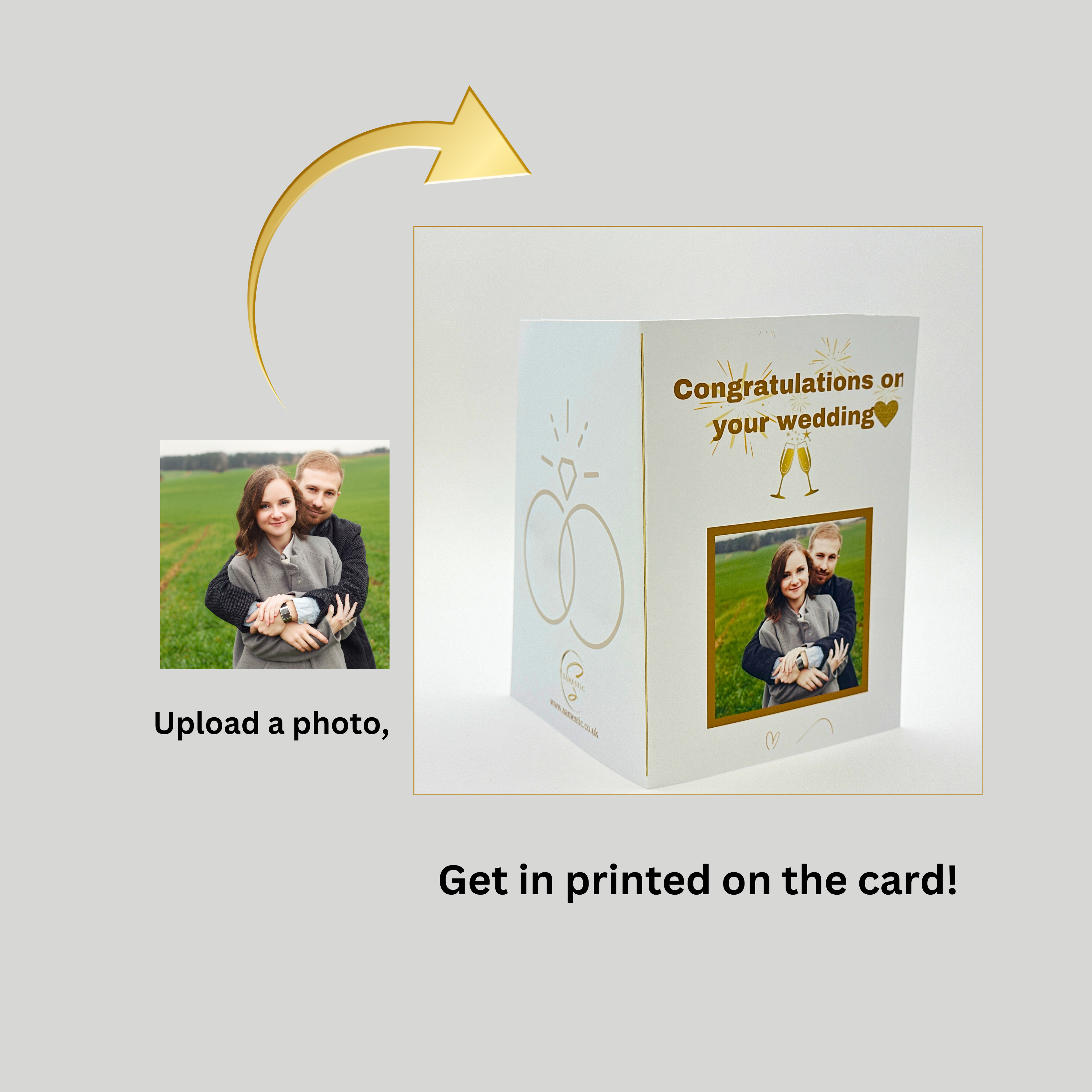 Congratulations Vip Samestic VIP Wedding Congratulations Card | Elegant Card for Newlyweds ...