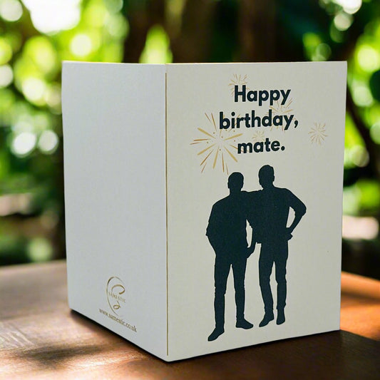 Elegant Birthday Card Model D with a sophisticated design, ideal for celebrating birthdays and special moments.