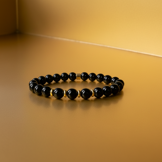 Natural Black Onyx Bracelet for Her: Embrace Transformation & Protection