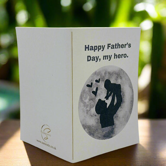 Father’s Day Card Model A with a stylish design, perfect for expressing love and appreciation to dad on Father’s Day.