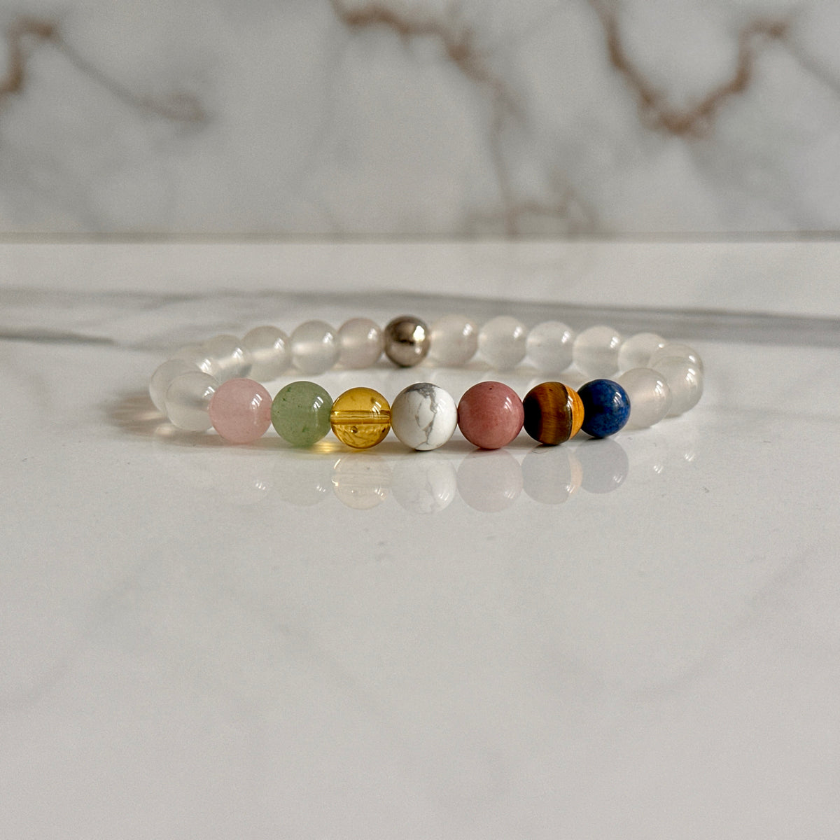 Libra crystal bracelet gift for September birthdays