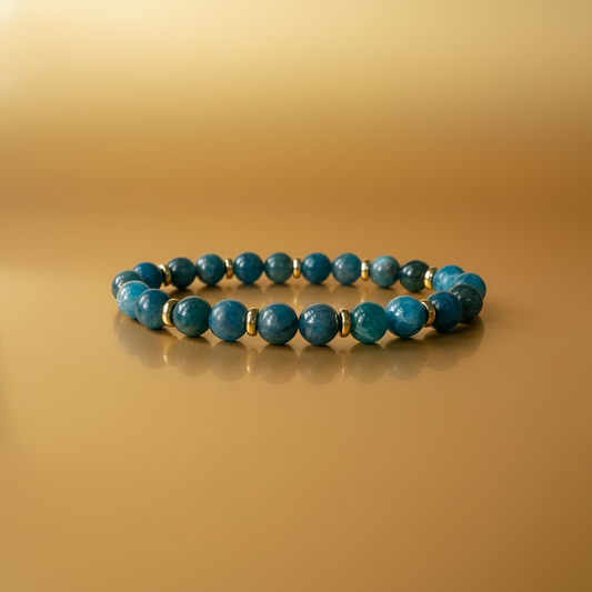 Natural Apatite Bracelet for Her: Ignite Clarity & Creativity