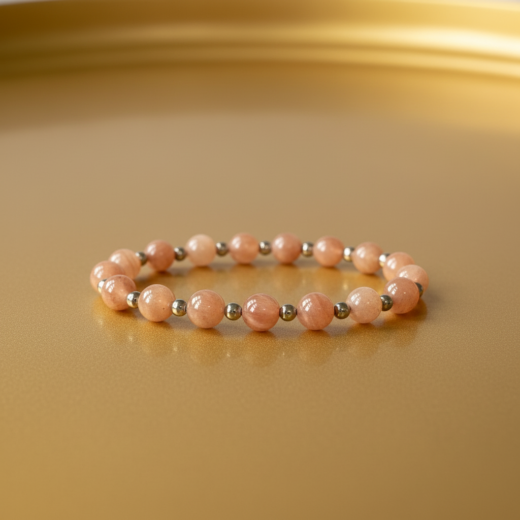 Natural Sunstone Bracelet for Her: Illuminate Your Life with Positivity