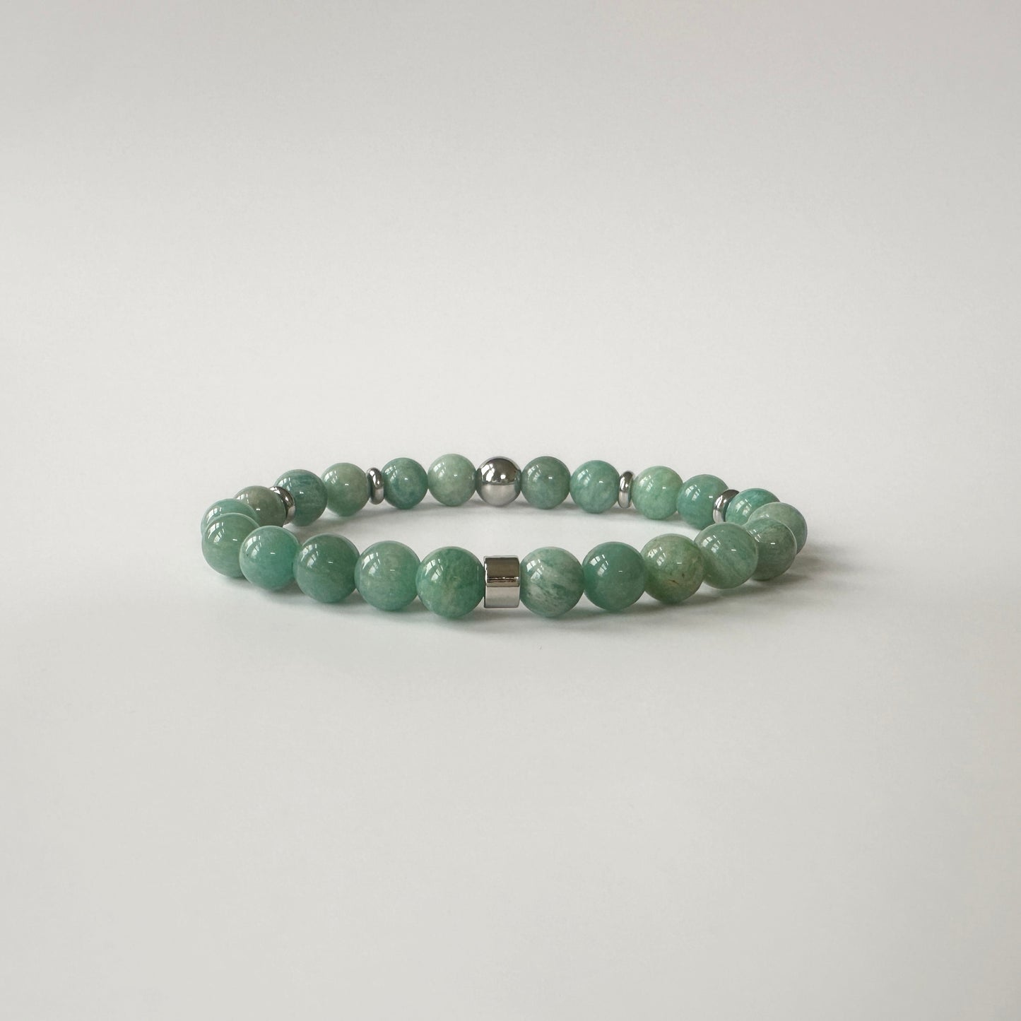 Radiant Natural Amazonite Bracelet with turquoise gemstones, symbolizing truth, harmony, and emotional balance