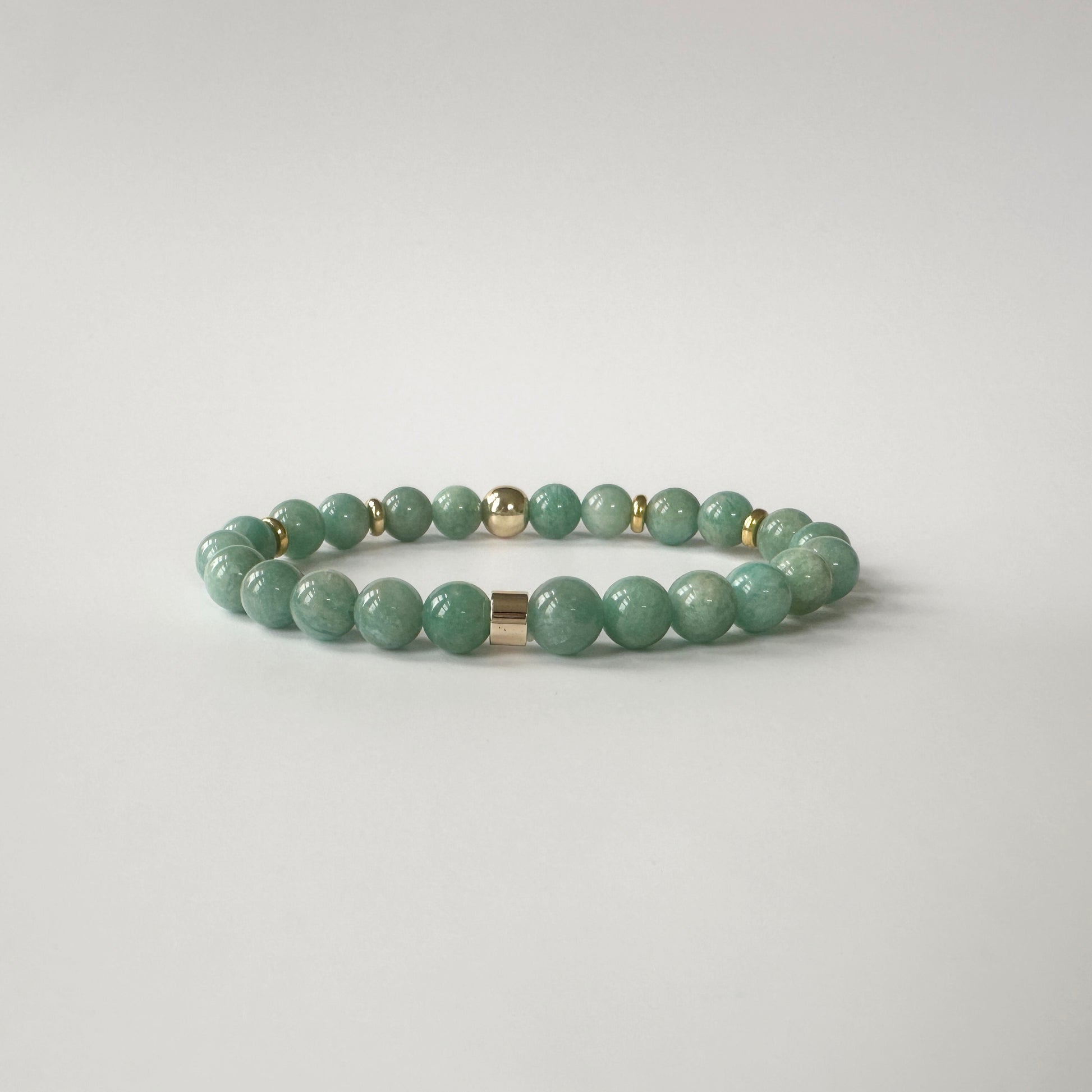 Radiant Natural Amazonite Bracelet with turquoise gemstones, symbolizing truth, harmony, and emotional balance
