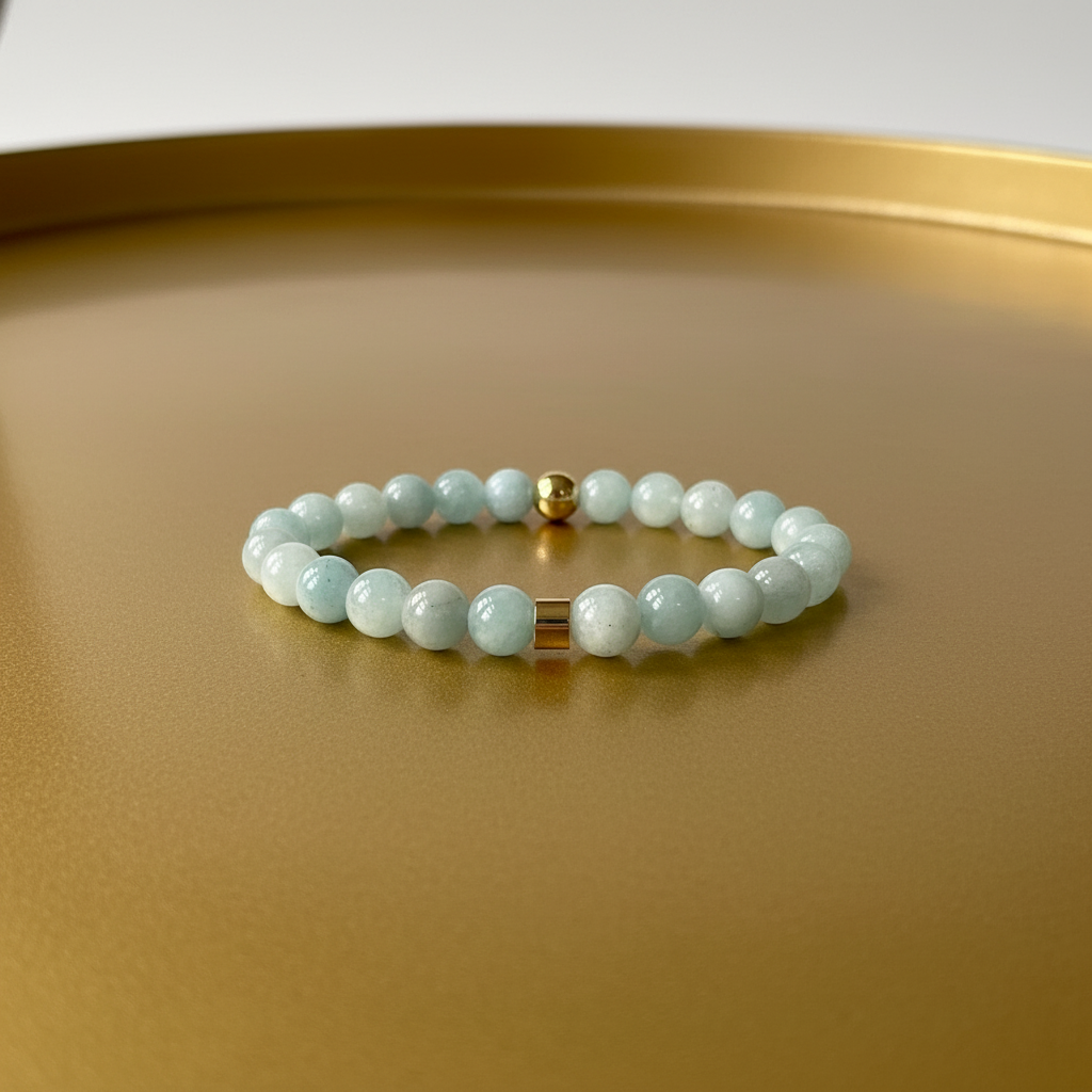 Natural Aquamarine Bracelet for Her: Embrace Clarity & Courage