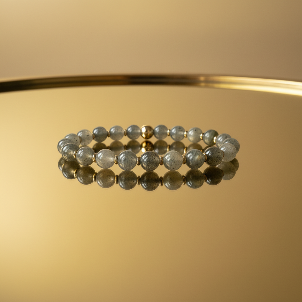 Natural Labradorite Bracelet for Her: Spiritual Healing & Elegance