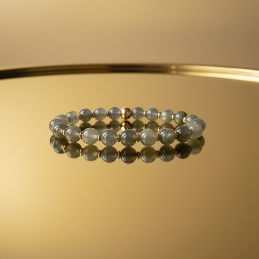 Natural Labradorite Bracelet for Her: Spiritual Healing & Elegance