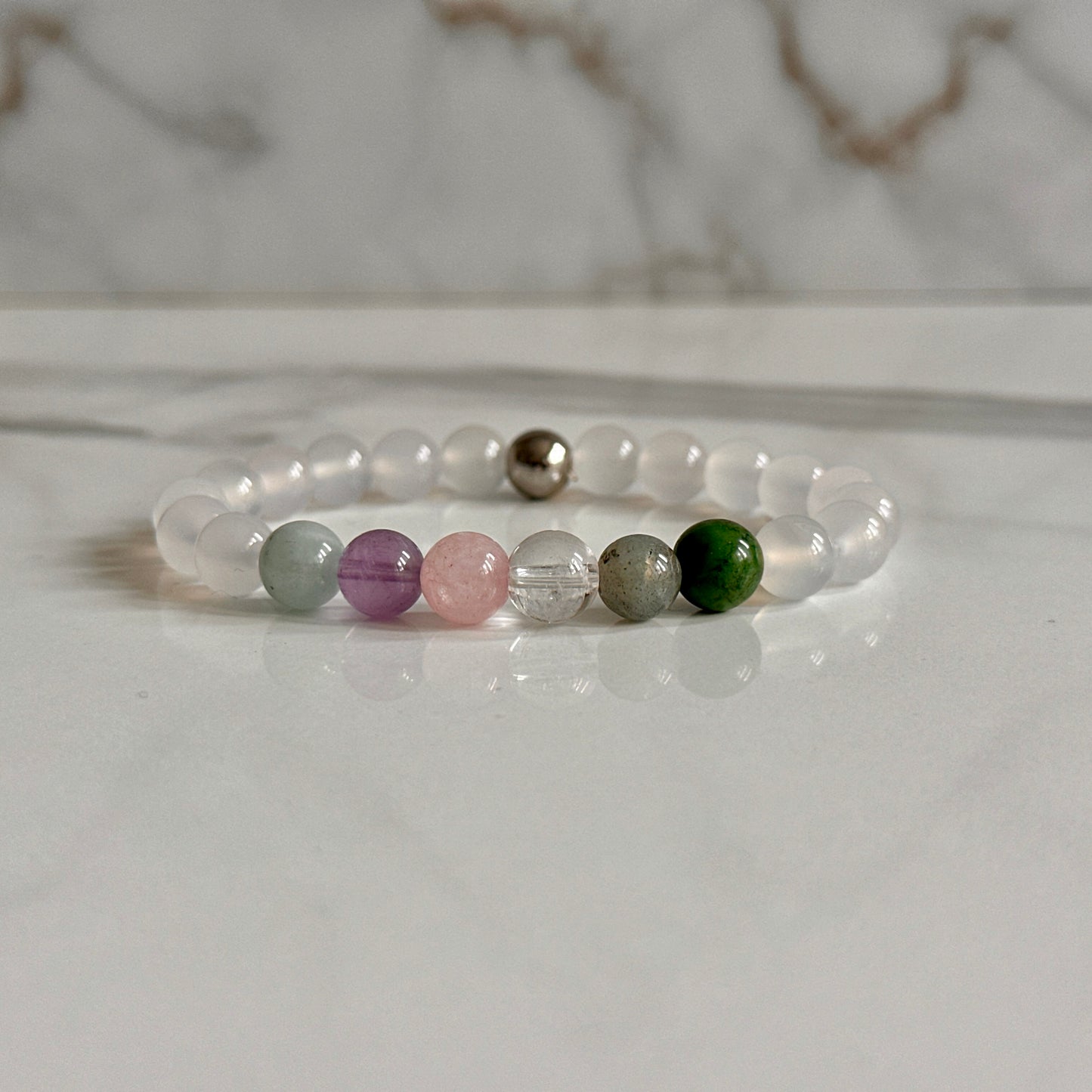 Pisces crystal bracelet gift for February birthdays