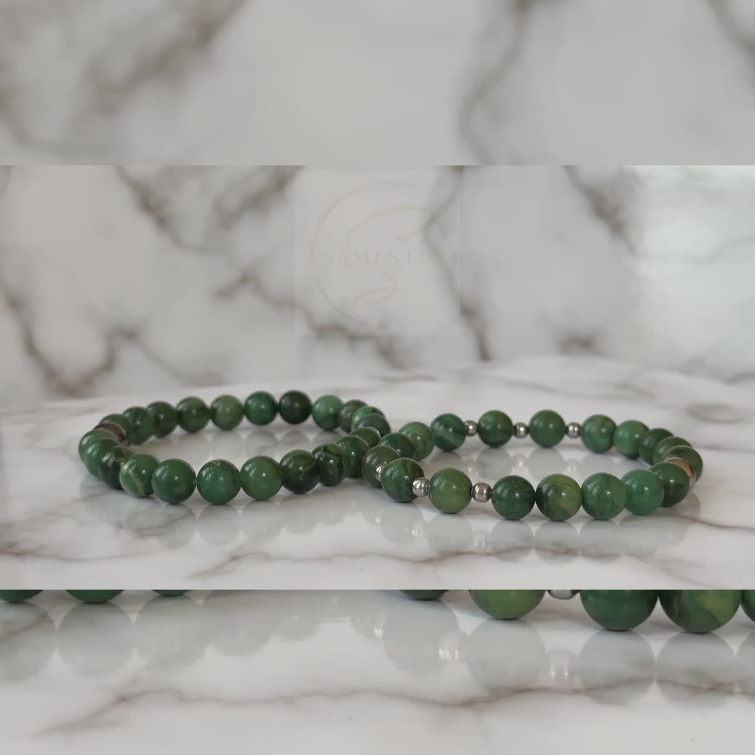 Natural Jade Bracelets for Couples in luxury packaging, symbolizing protection and harmony.