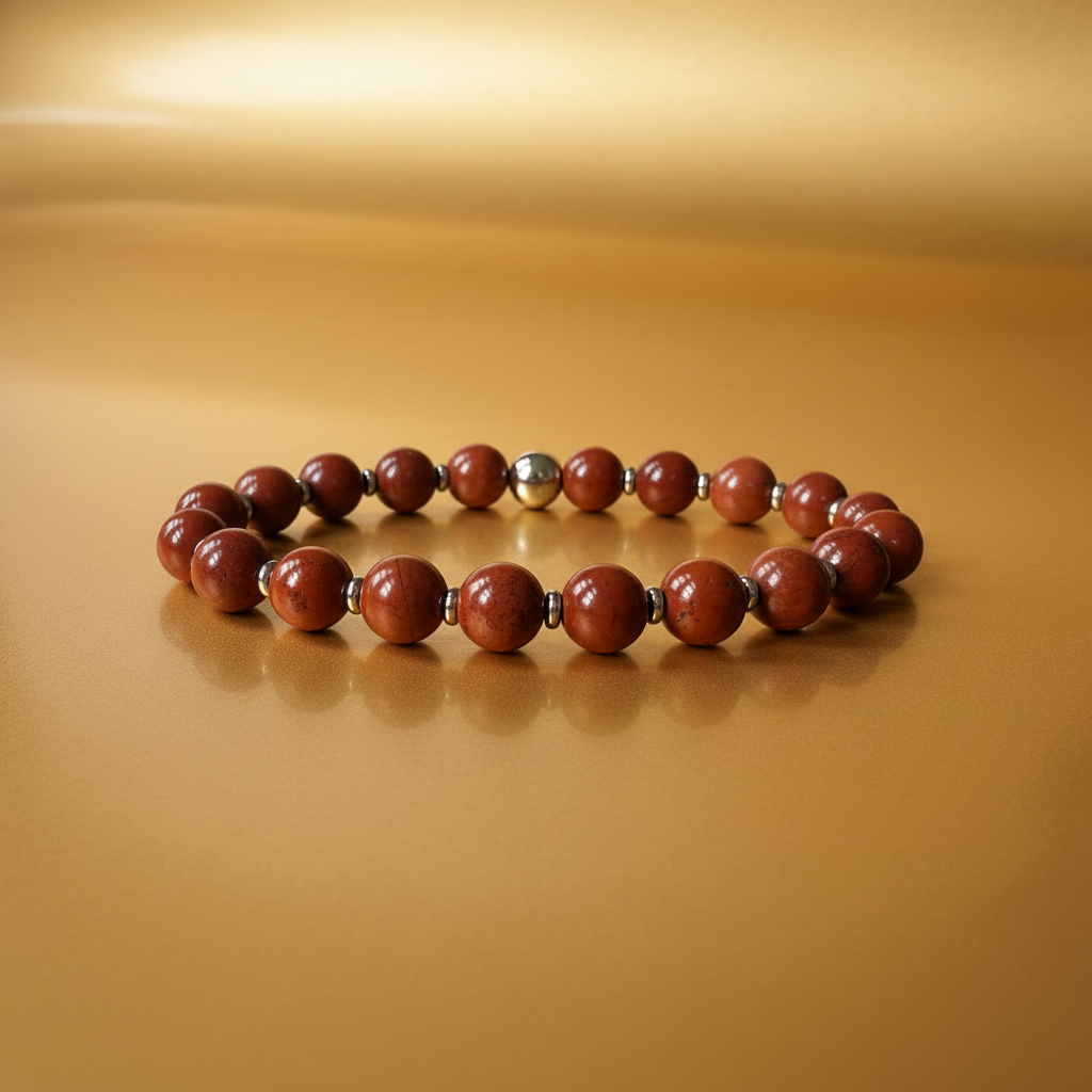 Natural Red Jasper Bracelet for Her: Balance & Empower Your Energy