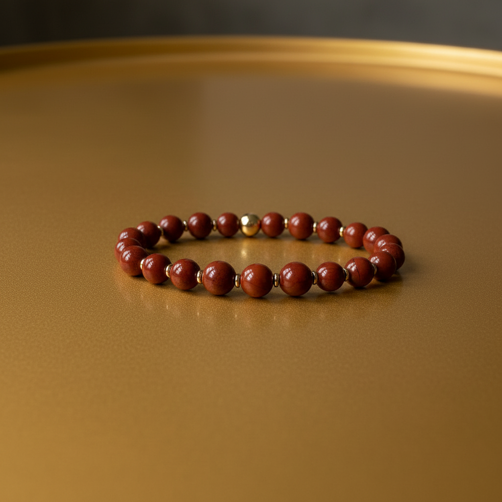 Natural Red Jasper Bracelet for Her: Balance & Empower Your Energy