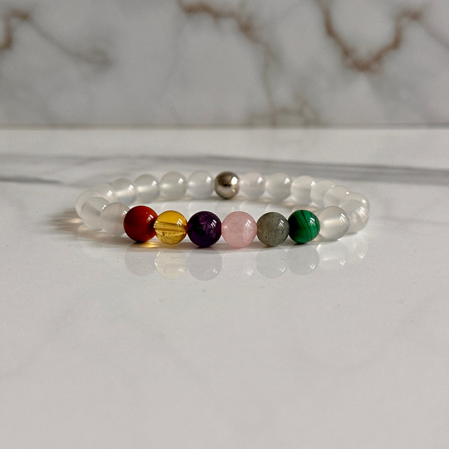 Scorpio crystal bracelet gift for October birthdays